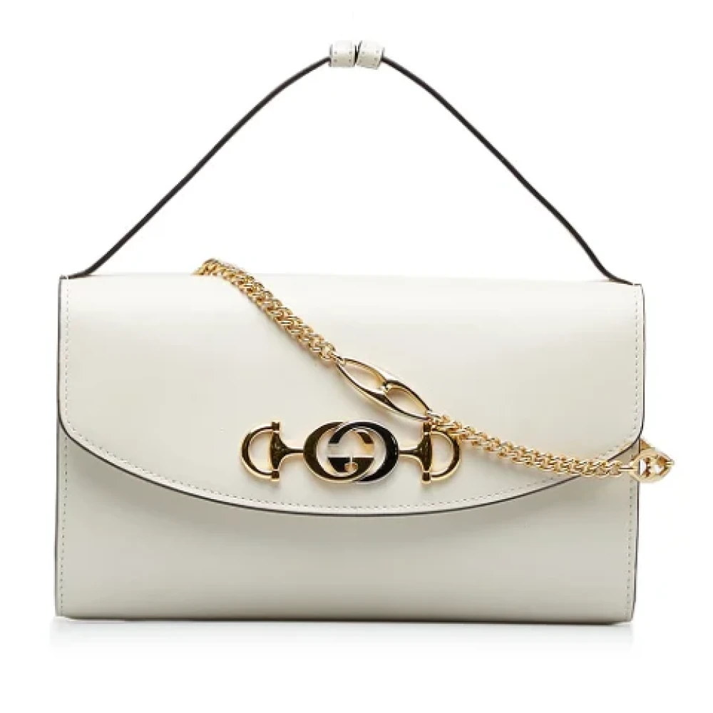 Gucci Vintage Pre-owned Fabric handbags White Dames