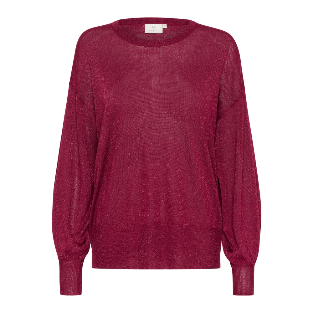 Kaffe Rumba Red Gebreide Trui Red Dames