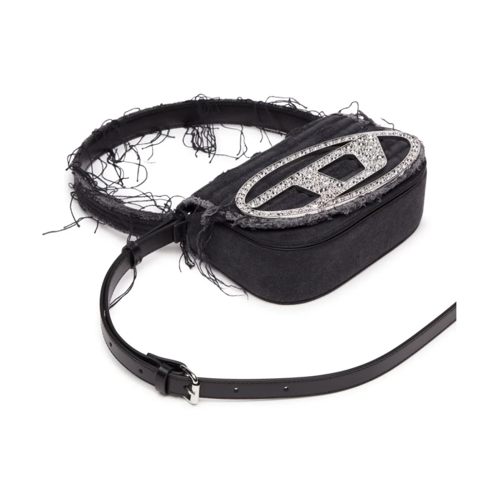 Diesel Canvas Schoudertas Black Dames
