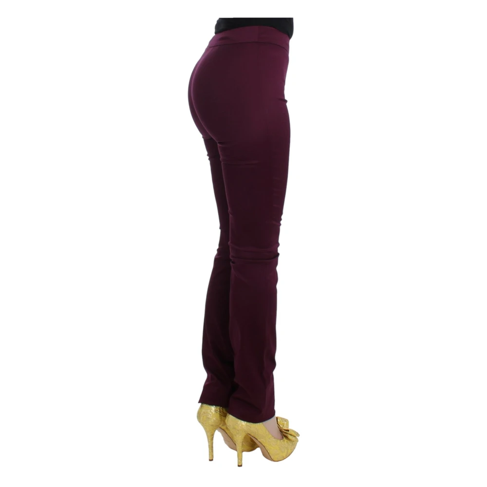 John Galliano Elegante paarse Slim Pants Purple Dames