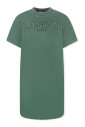 robe-decontractee-a-manches-courtes-verte