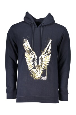sweat-a-capuche-bleu-avec-manches-longues-et-logo-imprime
