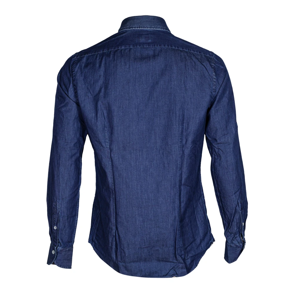 Xacus Stijlvolle Casual Overhemden voor Mannen Blue Heren
