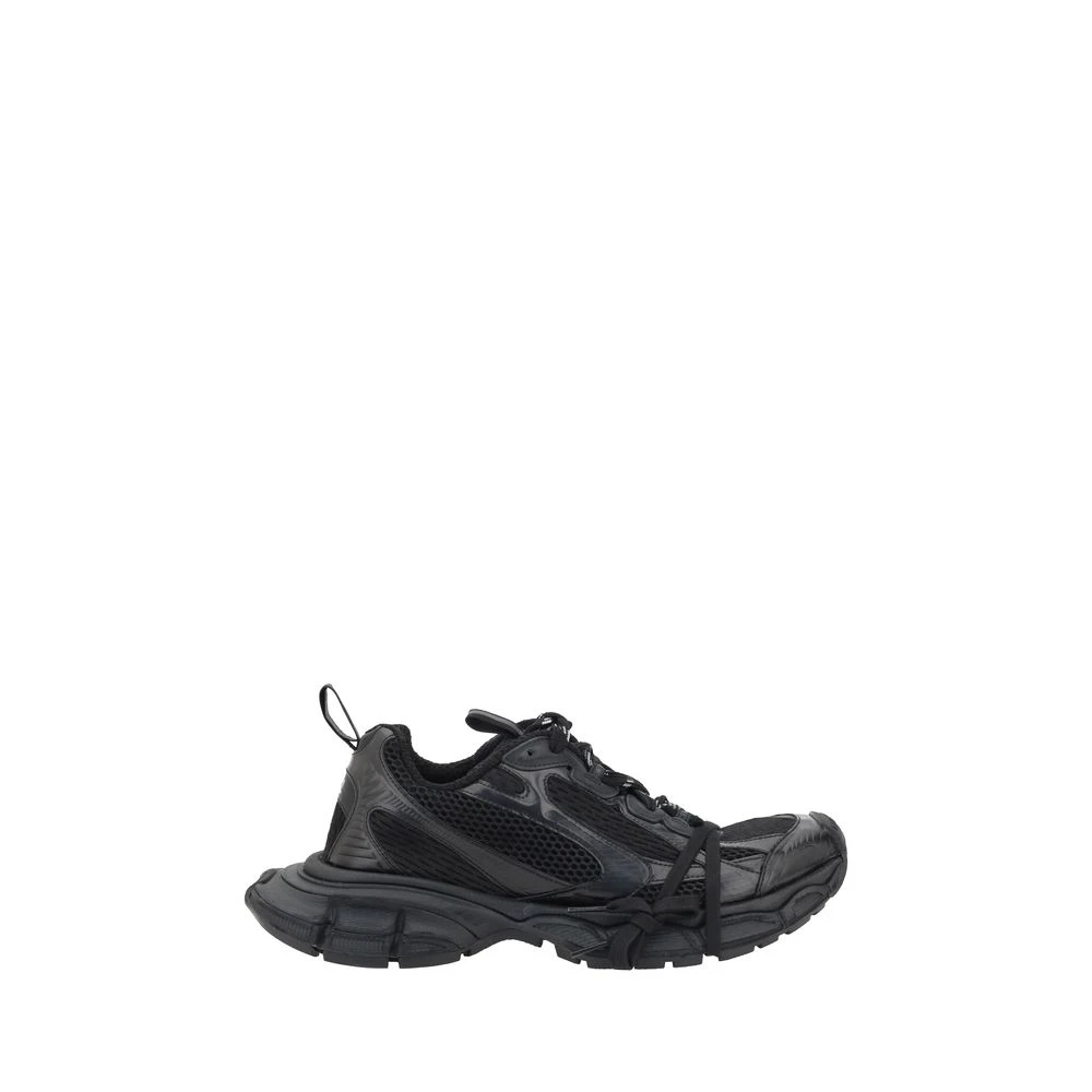 Balenciaga Chunky Sneakers met Dubbele Tongsluiting Heren Schoenen Zwart
