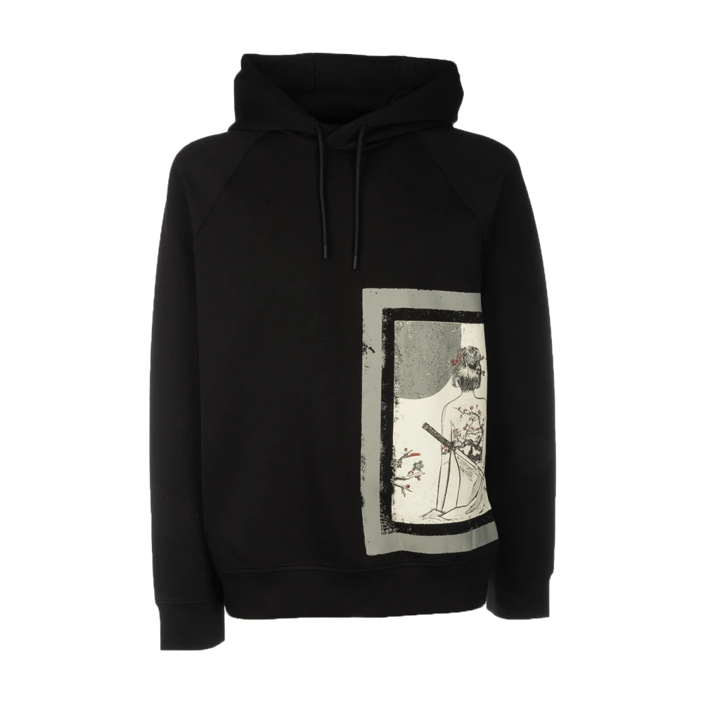 Emporio Armani Men's Black Stylish Sweatshirts For A Modern Look