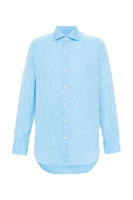 clear-blue-cotton-linen-blend-shirt