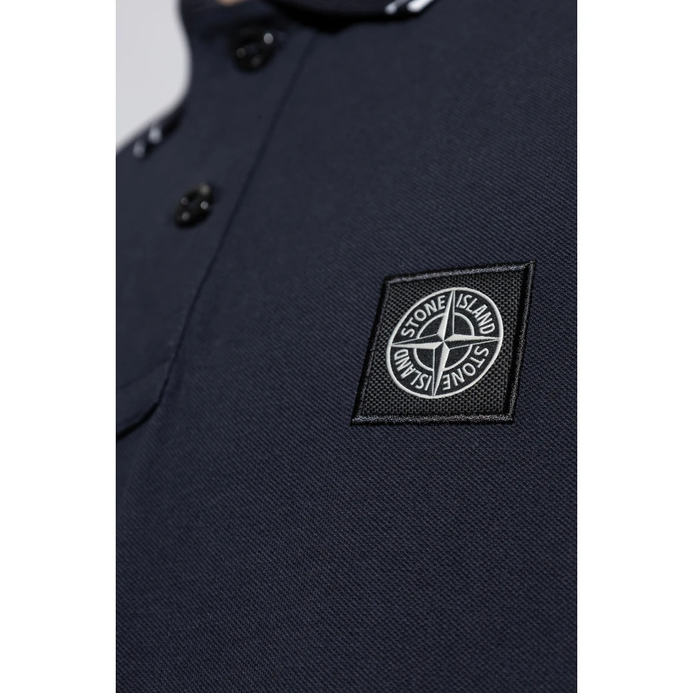 Stone Island Katoenen polo Blue Heren