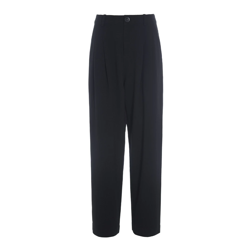 Bitte Kai Rand Zwarte Wijde Crepe Broek Black Dames