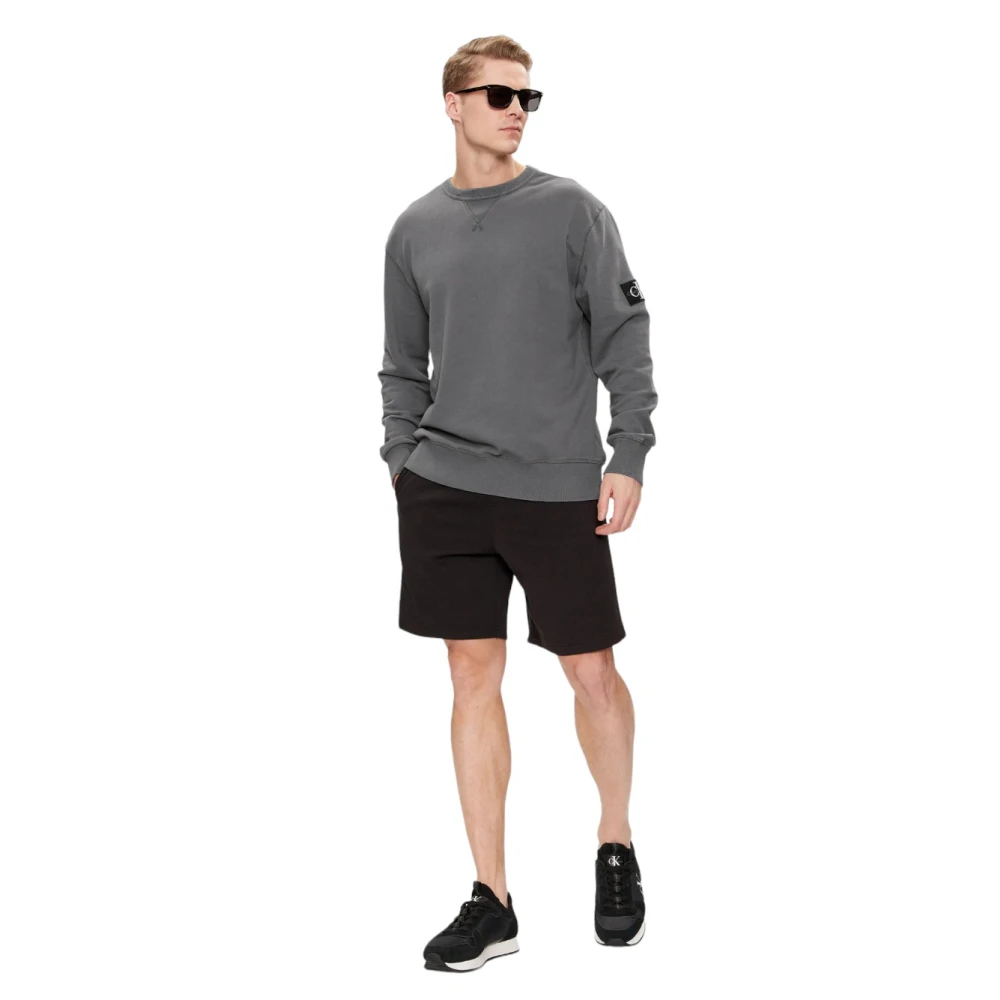 Calvin Klein Stijlvolle Sweatshirt voor Mannen Gray Heren