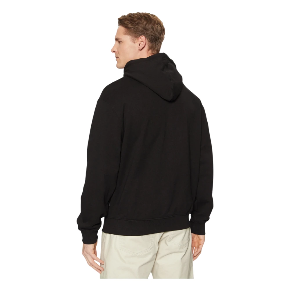 Guess Heren Hoodies Regular Fit Katoen Black Heren