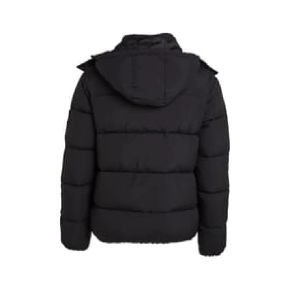 Calvin Klein Jeans Hooded Logo Jas Mannen Black Heren
