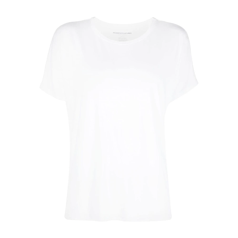 Majestic filatures Witte T-shirts en Polos White Dames
