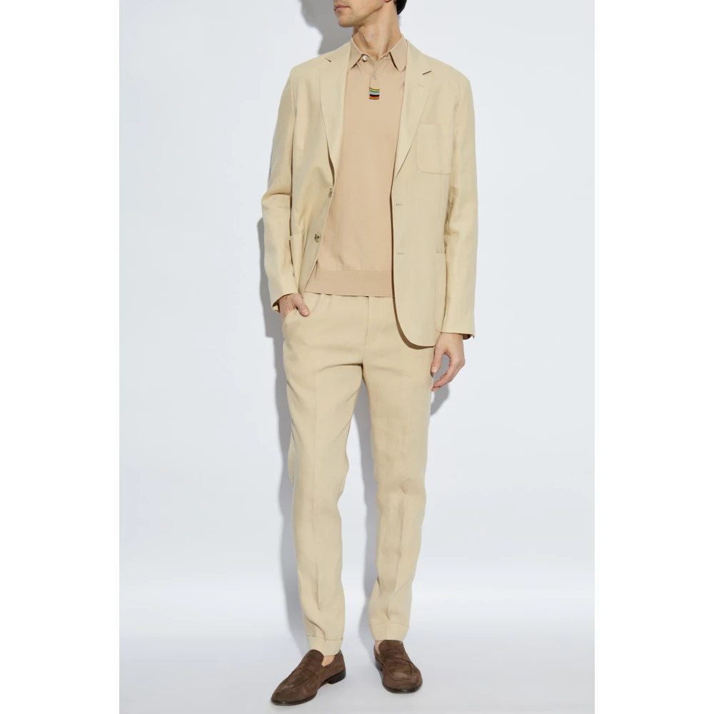 Paul Smith Katoenen polo Beige Heren
