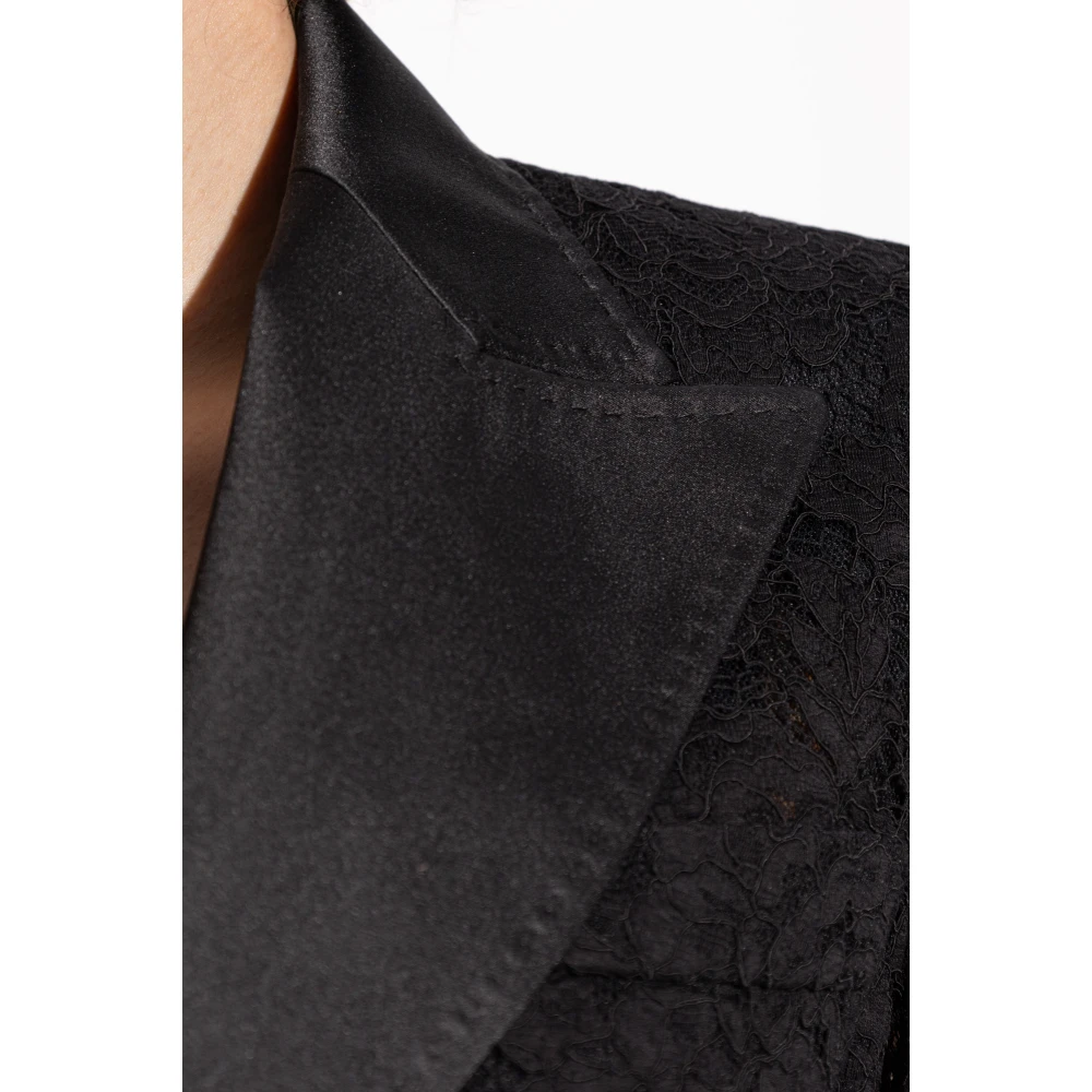 Dolce & Gabbana Kanten blazer Black Dames
