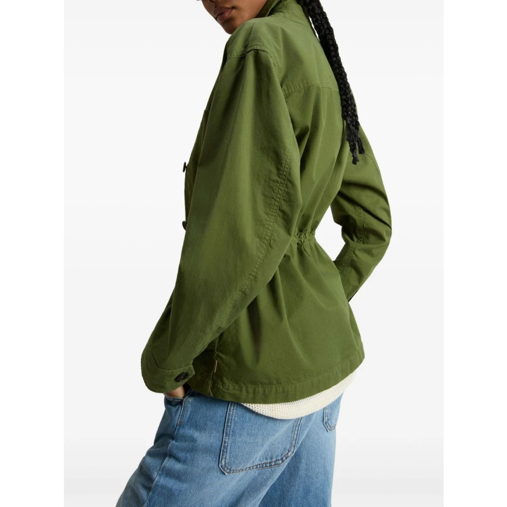 Woolrich Groene Knoopjas met Borstzak Green Dames