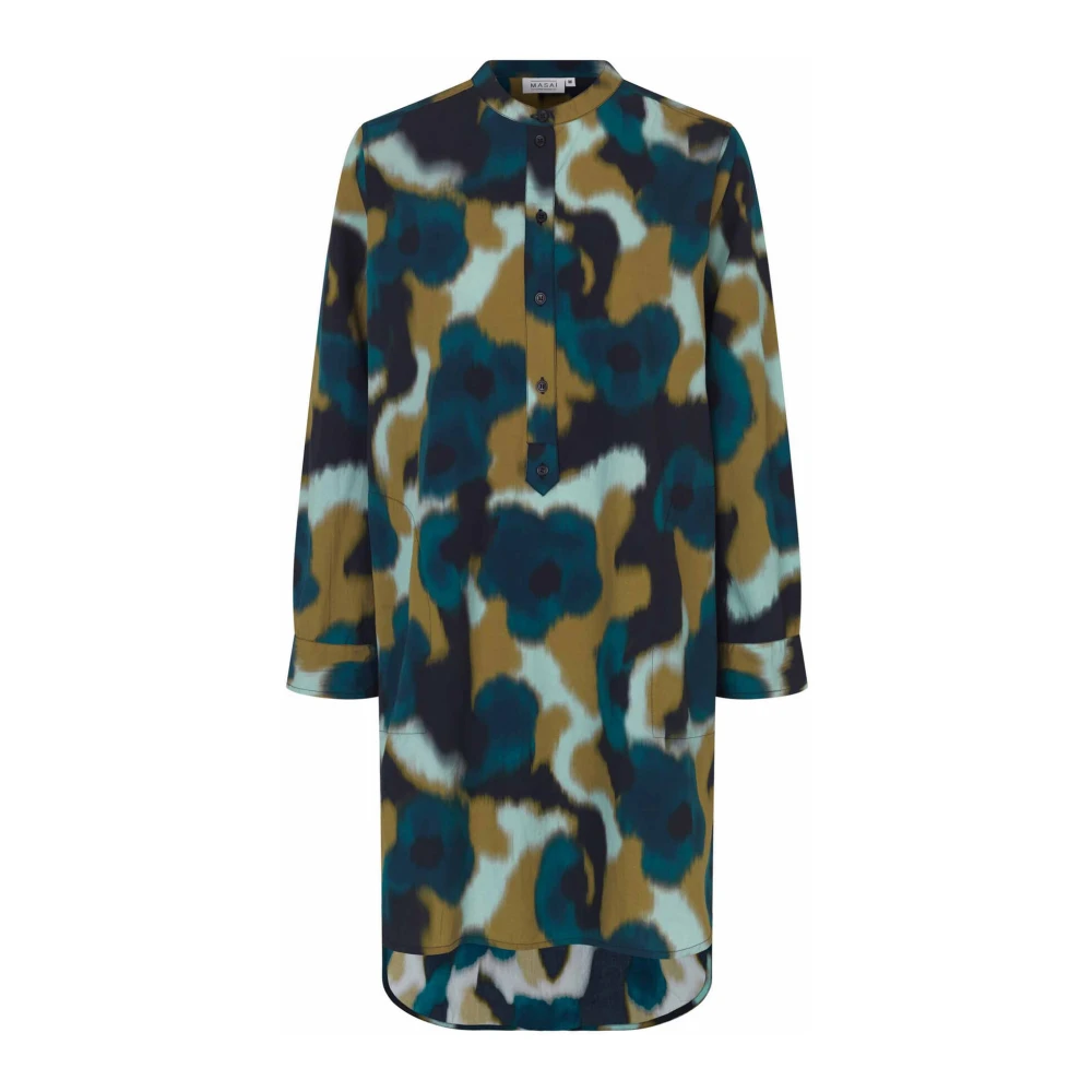Masai Celestial Tuniek met Mandarin Kraag Multicolor Dames