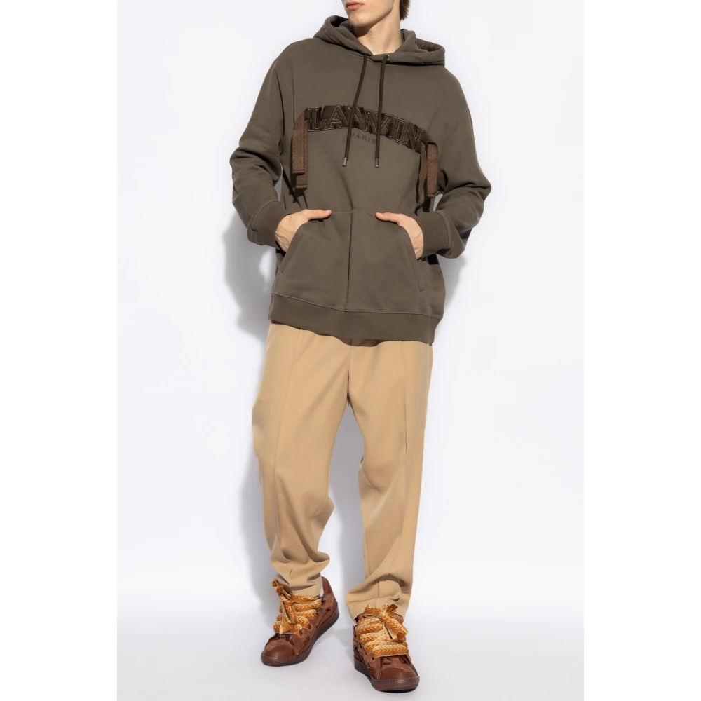 Lanvin Katoenen sweatshirt Green Heren
