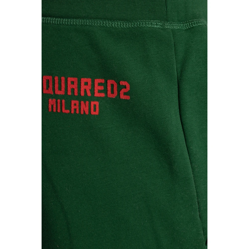 Dsquared2 Sweatpants met logo Green Heren