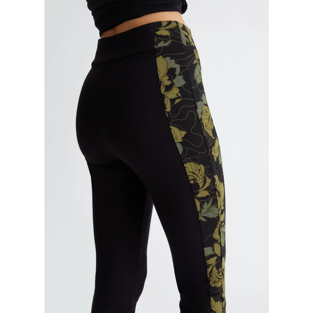Liu Jo Bloemenprint Broek Green Dames