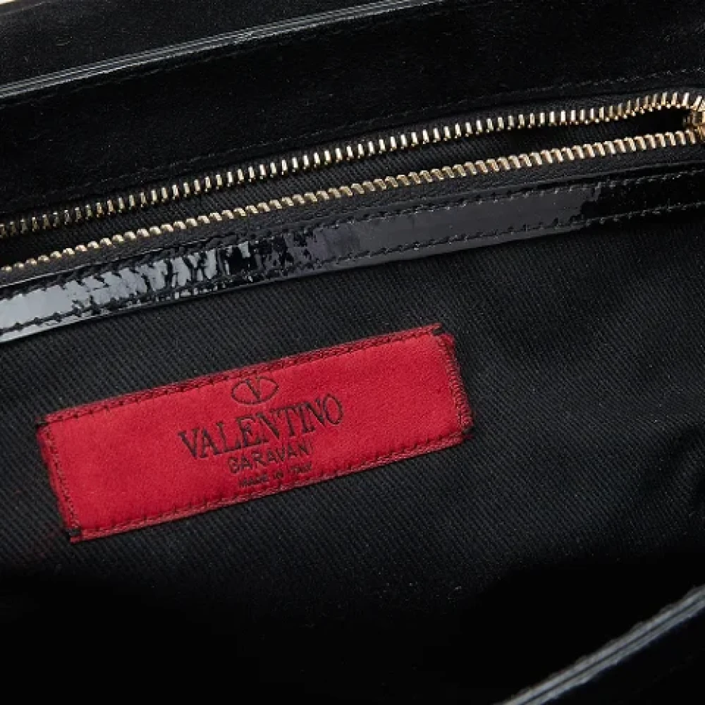 Valentino Vintage Pre-owned Leather shoulder-bags Black Dames