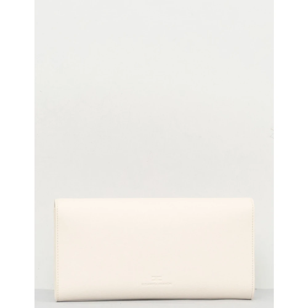 Elisabetta Franchi Gouden Logo Schoudertas Eco-Leer Yellow Dames
