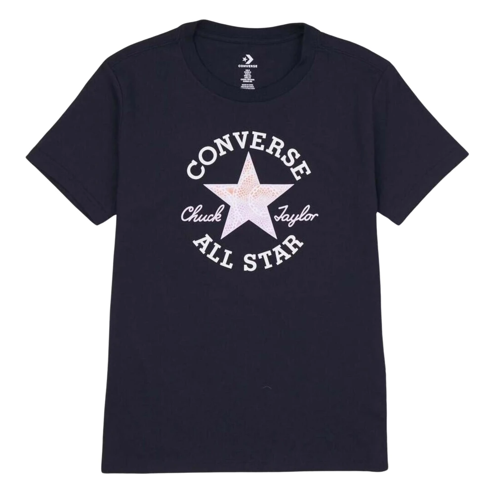 Converse Chuck Patch Infill Tee T-shirt Black Dames