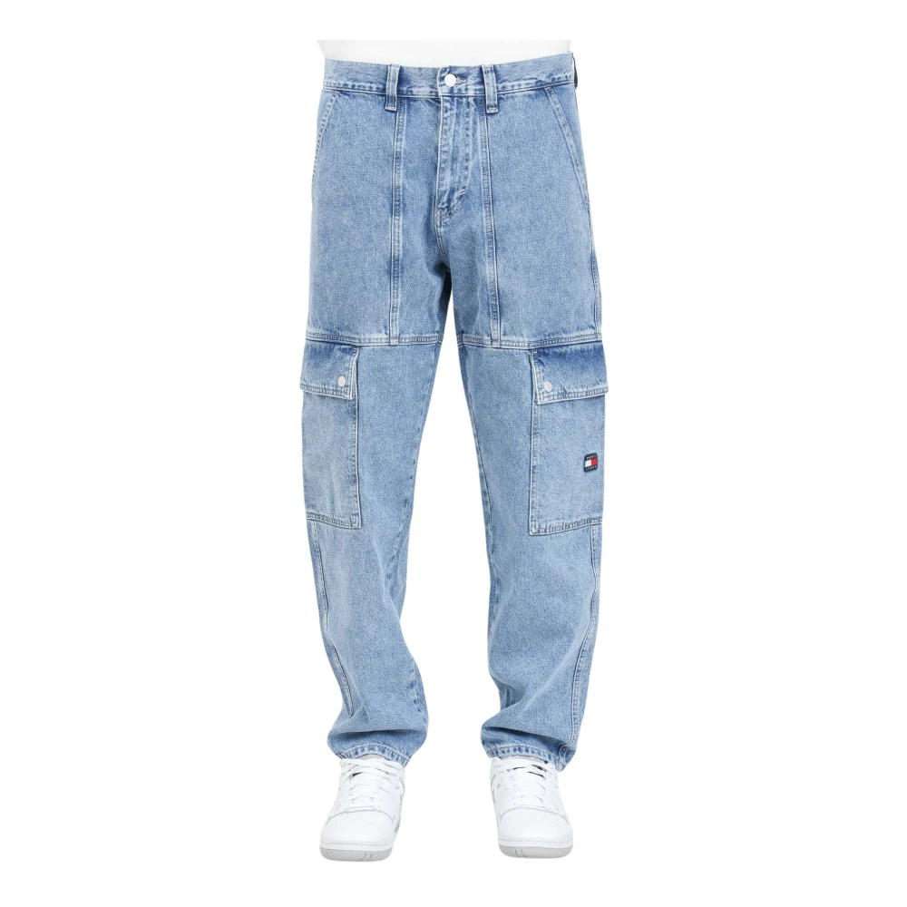 Tommy Jeans Cargo Jeans Relaxte Pasvorm Utility Stijl Blue Heren