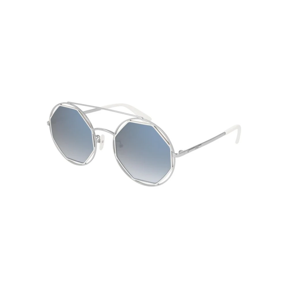 Alexander Mcqueen Women's Gray Sunglasses, 53 Mm, Mq0176sa 004