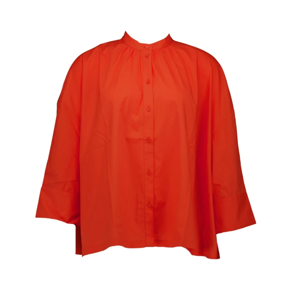 Essentiel Antwerp blouses February puff sleeve shirt Orange Dames