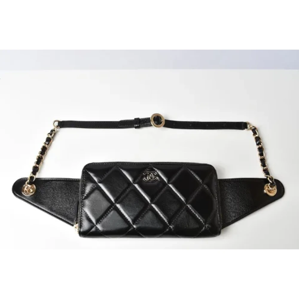 Chanel Vintage Pre-owned Leather chanel-bags Black Dames
