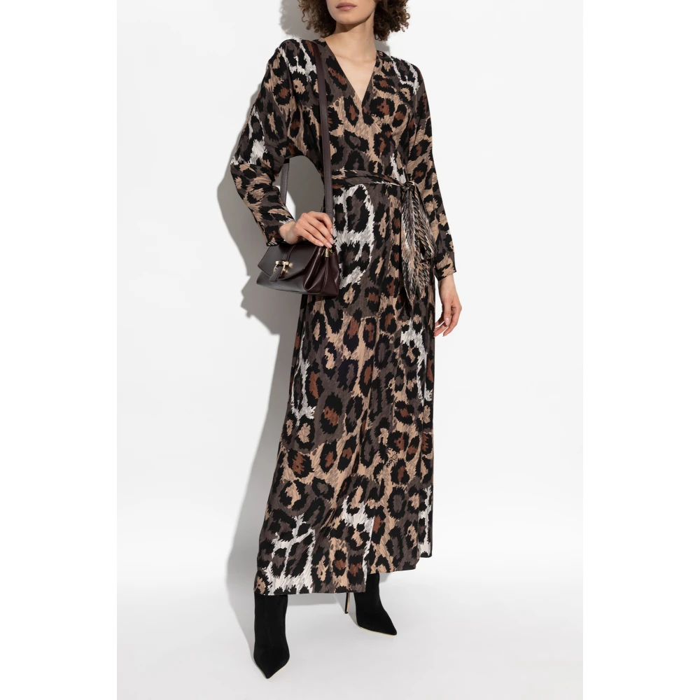 Diane Von Furstenberg Jurk met dierenprint Brown Dames