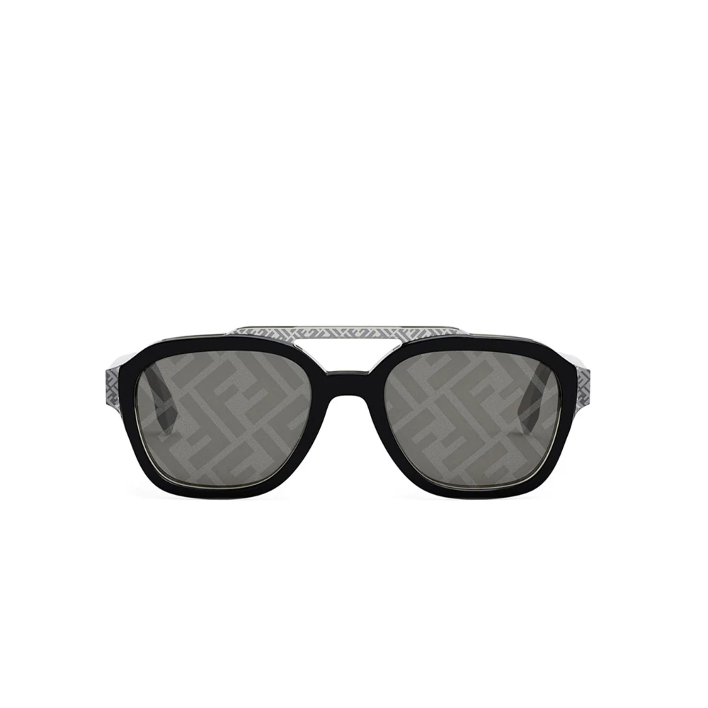 Firkantede Acetat Solbriller med Gennemsigtige Detaljer