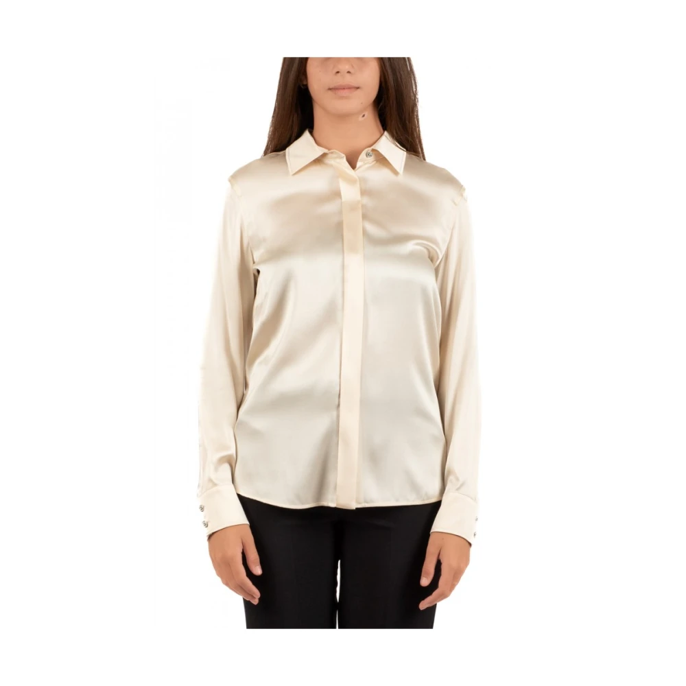 Max Mara Studio Elegante Studio Blouse Beige Dames