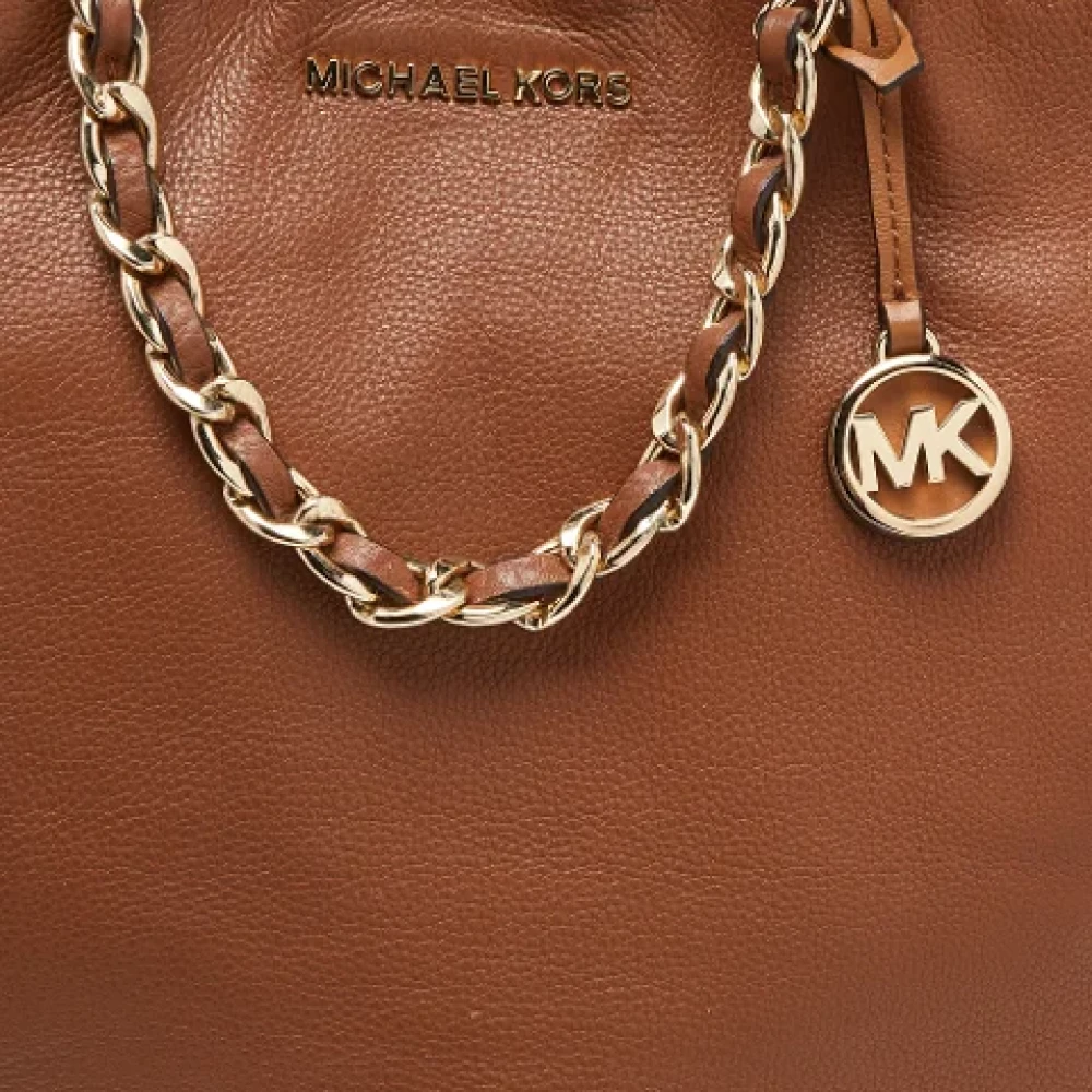 Michael Kors Pre-owned Leather totes Brown Dames