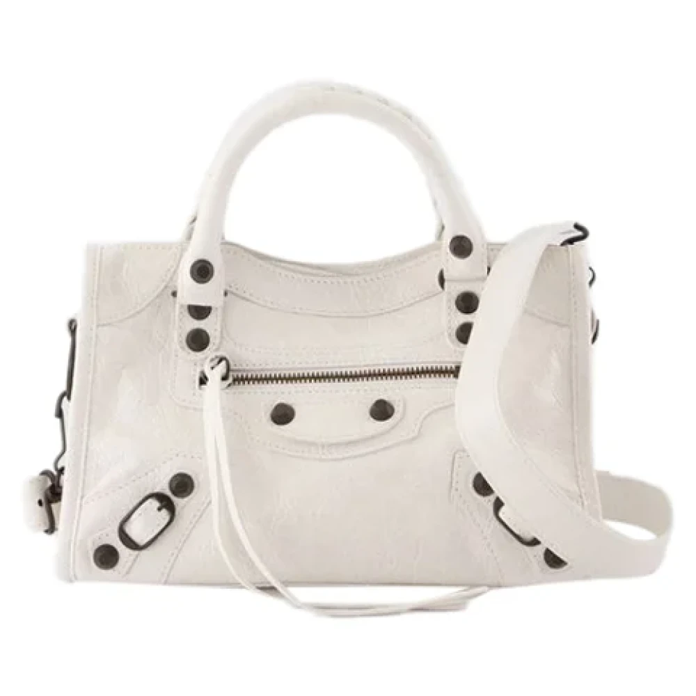 Balenciaga Leather handbags White Dames