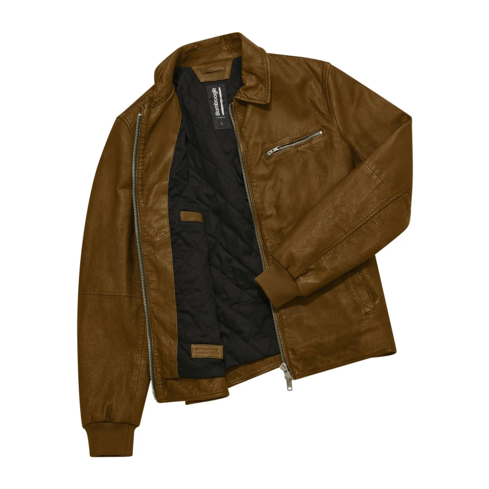 BomBoogie Schapenvacht Kraagjas Brown Heren