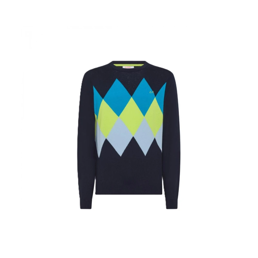 Sun68 Stijlvolle Sweatshirts en Hoodies Blue Heren
