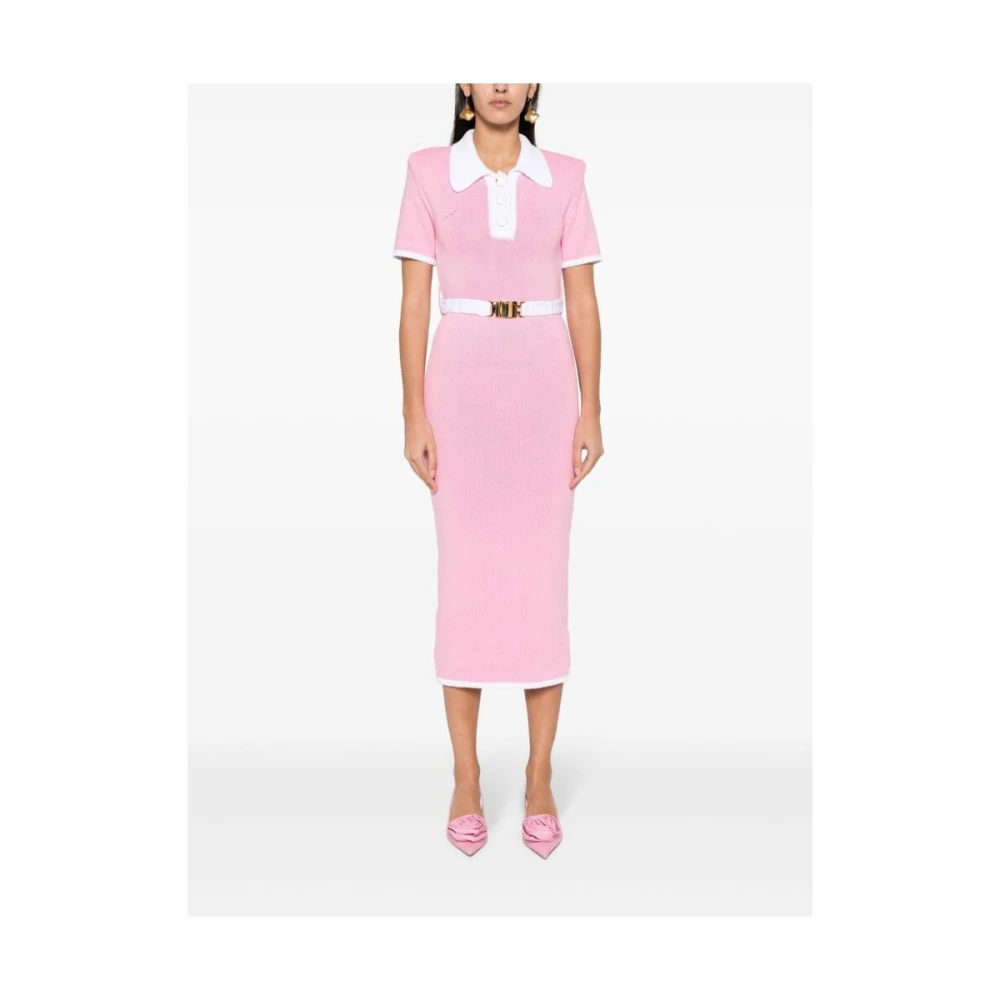 Rowen Rose Knitted Dresses Pink Dames