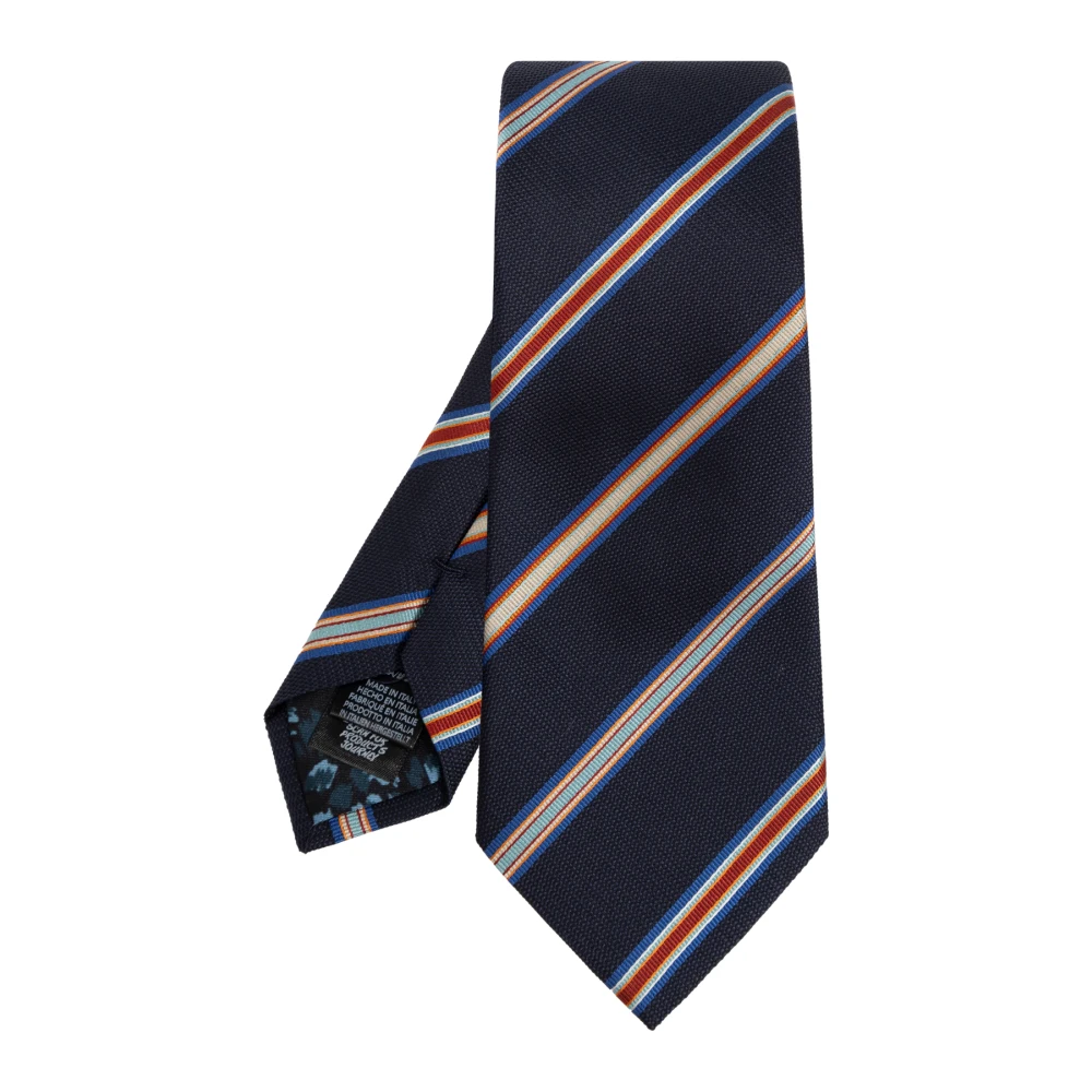 Paul Smith Zijden stropdas Blue Heren