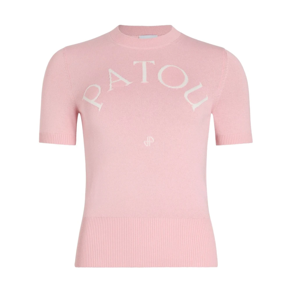 Patou Roze Crew Neck Trui Pink Dames