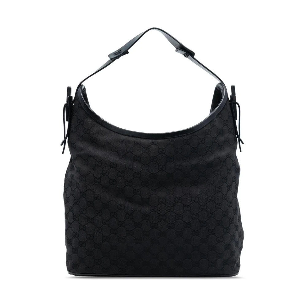 Gucci Vintage Women's Black Pre-Owned Hobo Bag