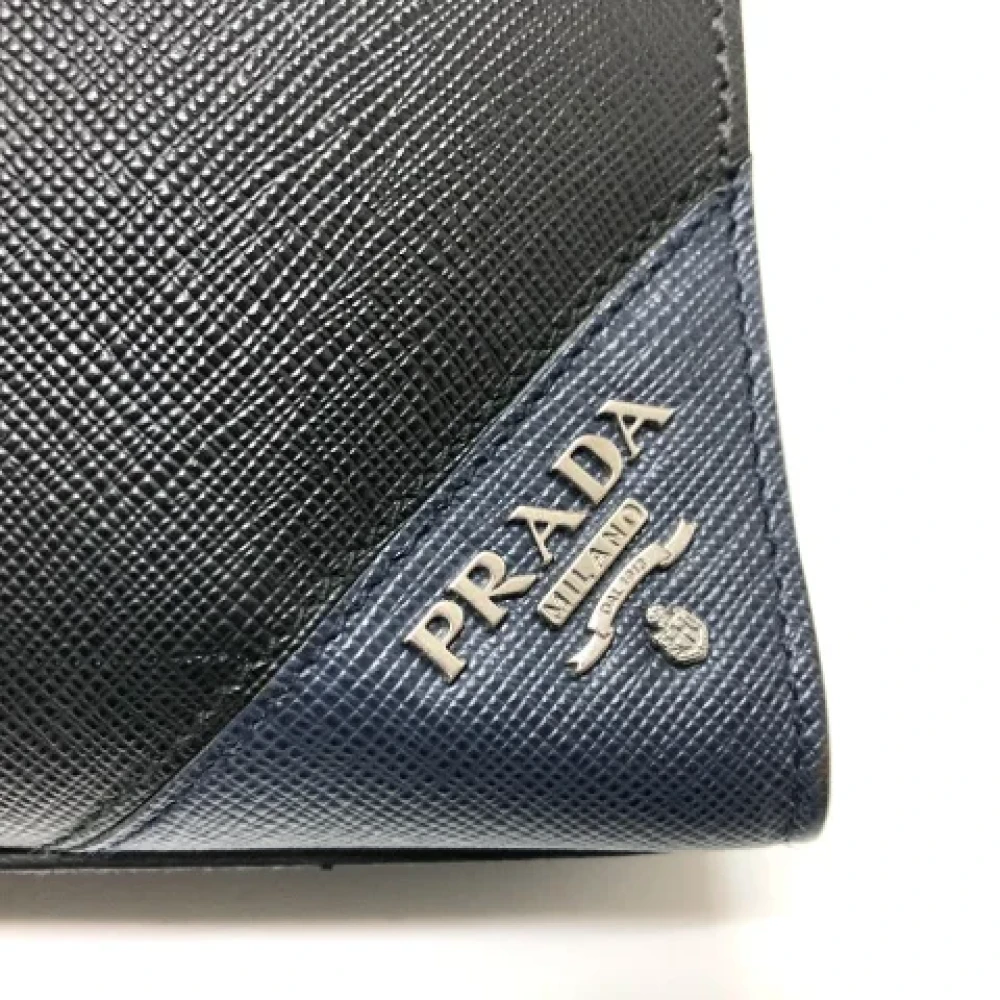 Prada Vintage Pre-owned Leather prada-bags Black Heren