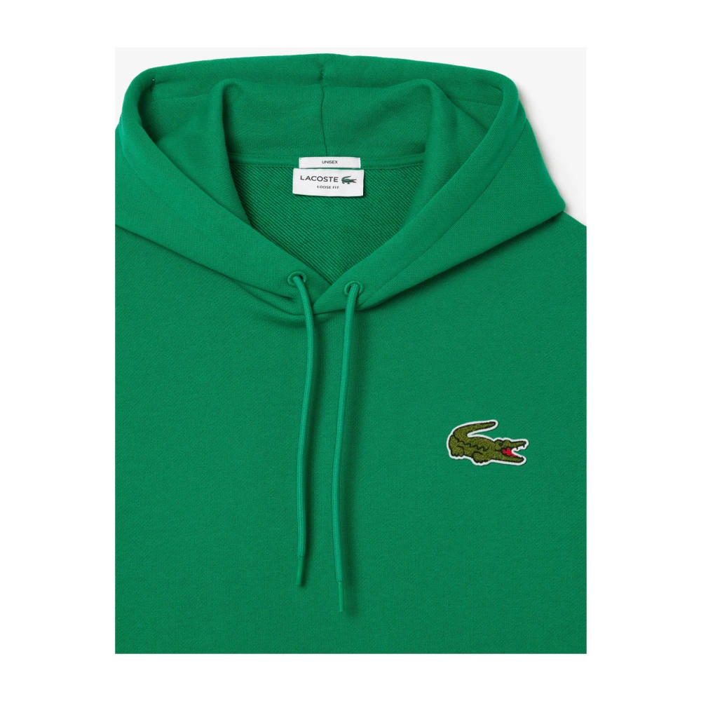 Lacoste Groene hoodie Geavanceerde sportkleding heropleving Green Heren