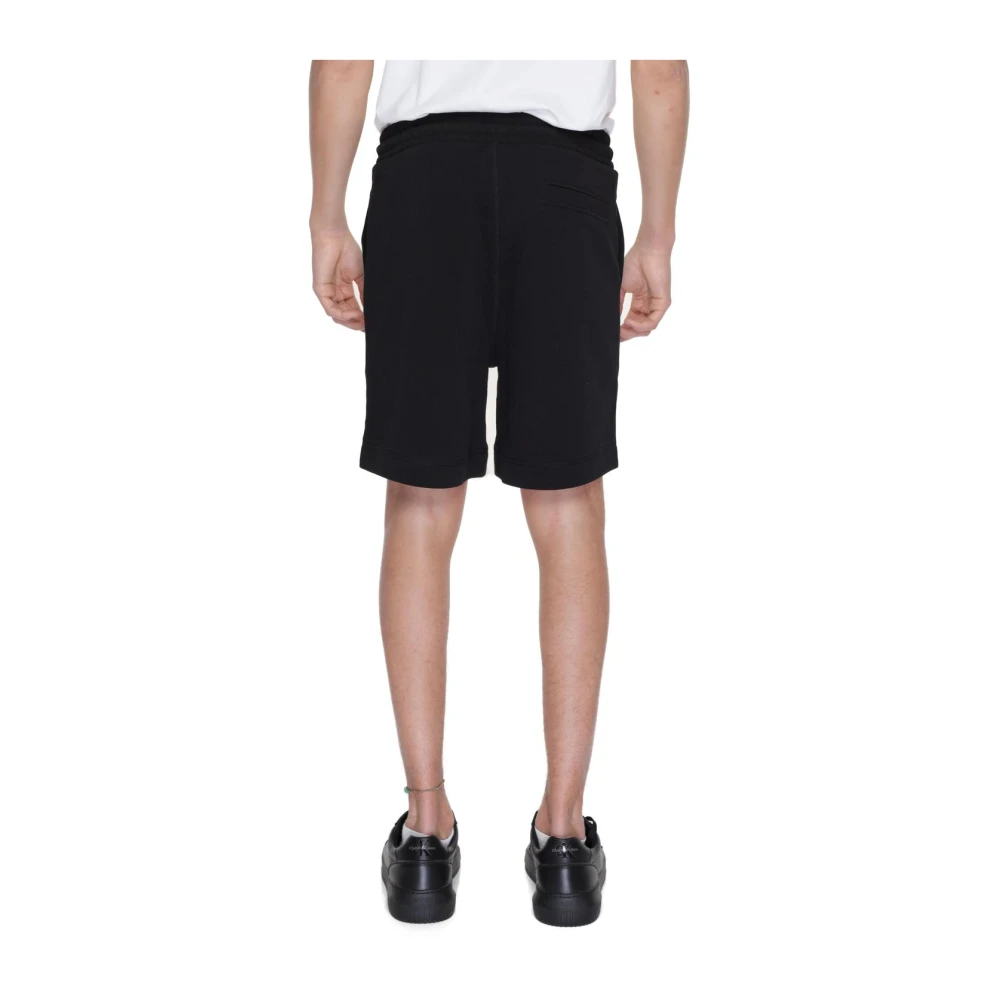 Hugo Boss Premium Zwarte Lace-Up Shorts Black Heren