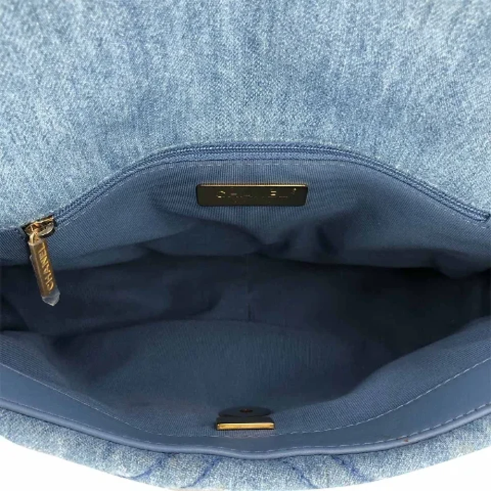 Chanel Vintage Pre-owned Denim crossbody-bags Blue Dames