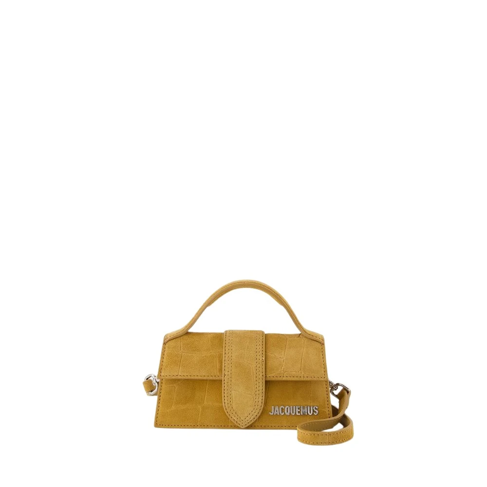Jacquemus Kameel Leren Handtas Top Handvat Beige Dames