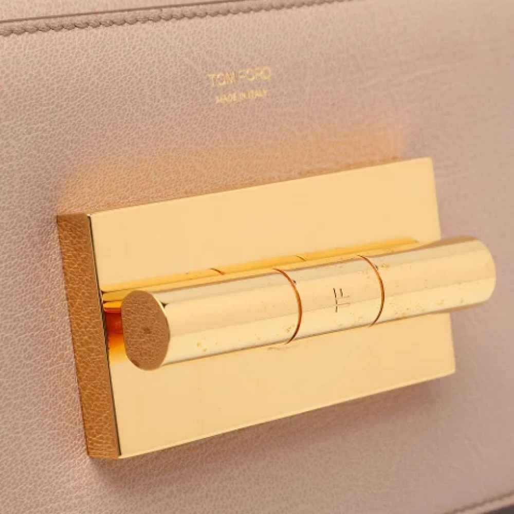 Tom Ford Pre-owned Leather wallets Beige Dames