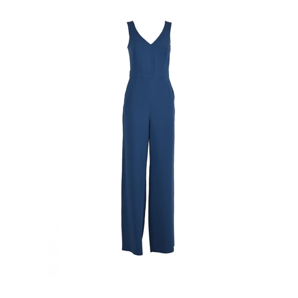 Pennyblack Elegant Crepe Jumpsuit Blue Dames