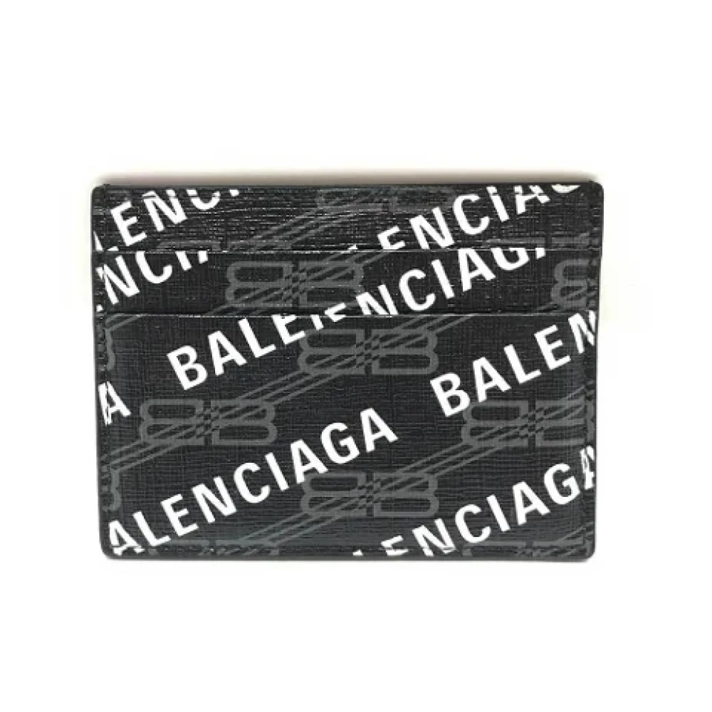Balenciaga Vintage Pre-owned Leather wallets Black Dames