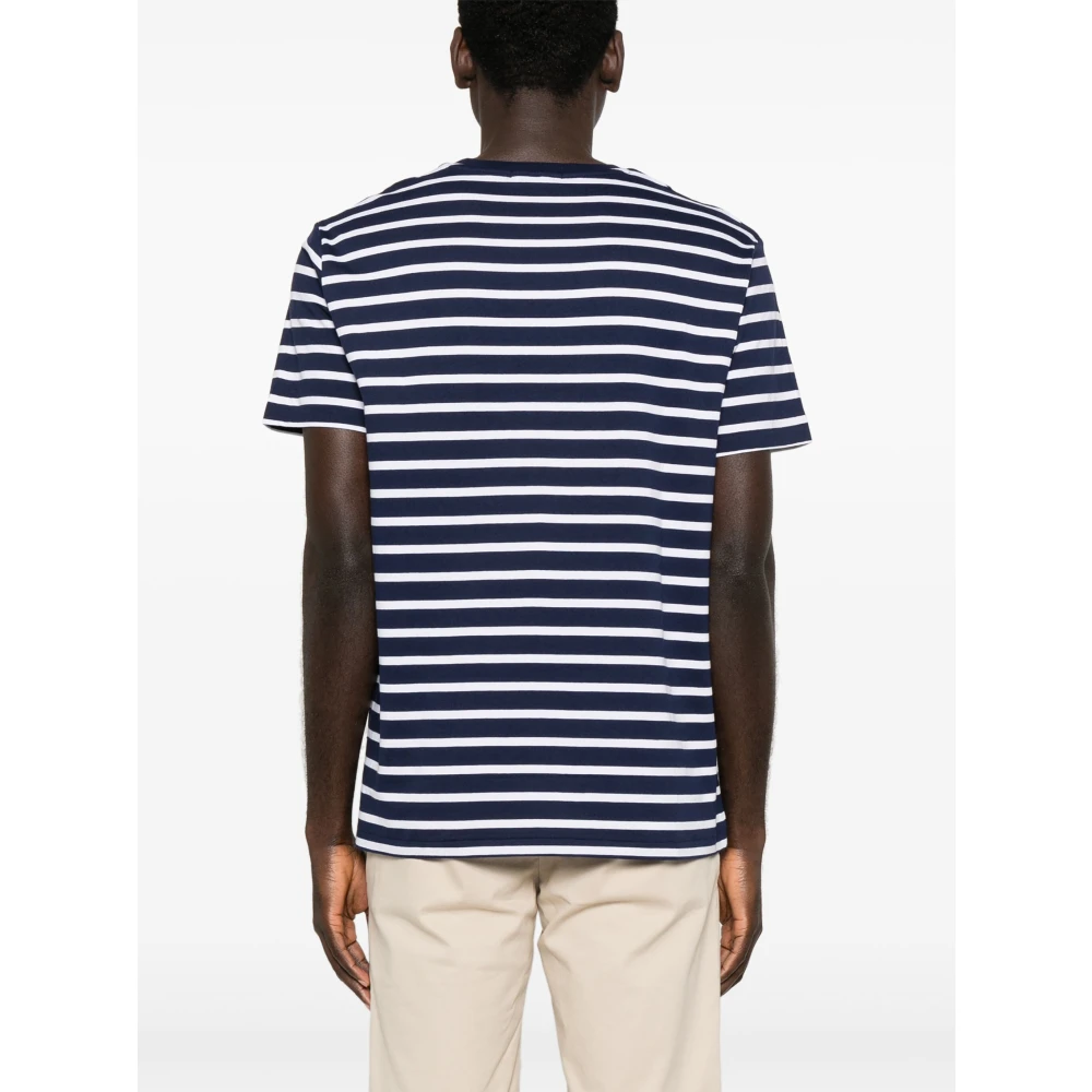 Polo Ralph Lauren Geborduurde Slim Fit Katoenen T-shirt Blue Heren